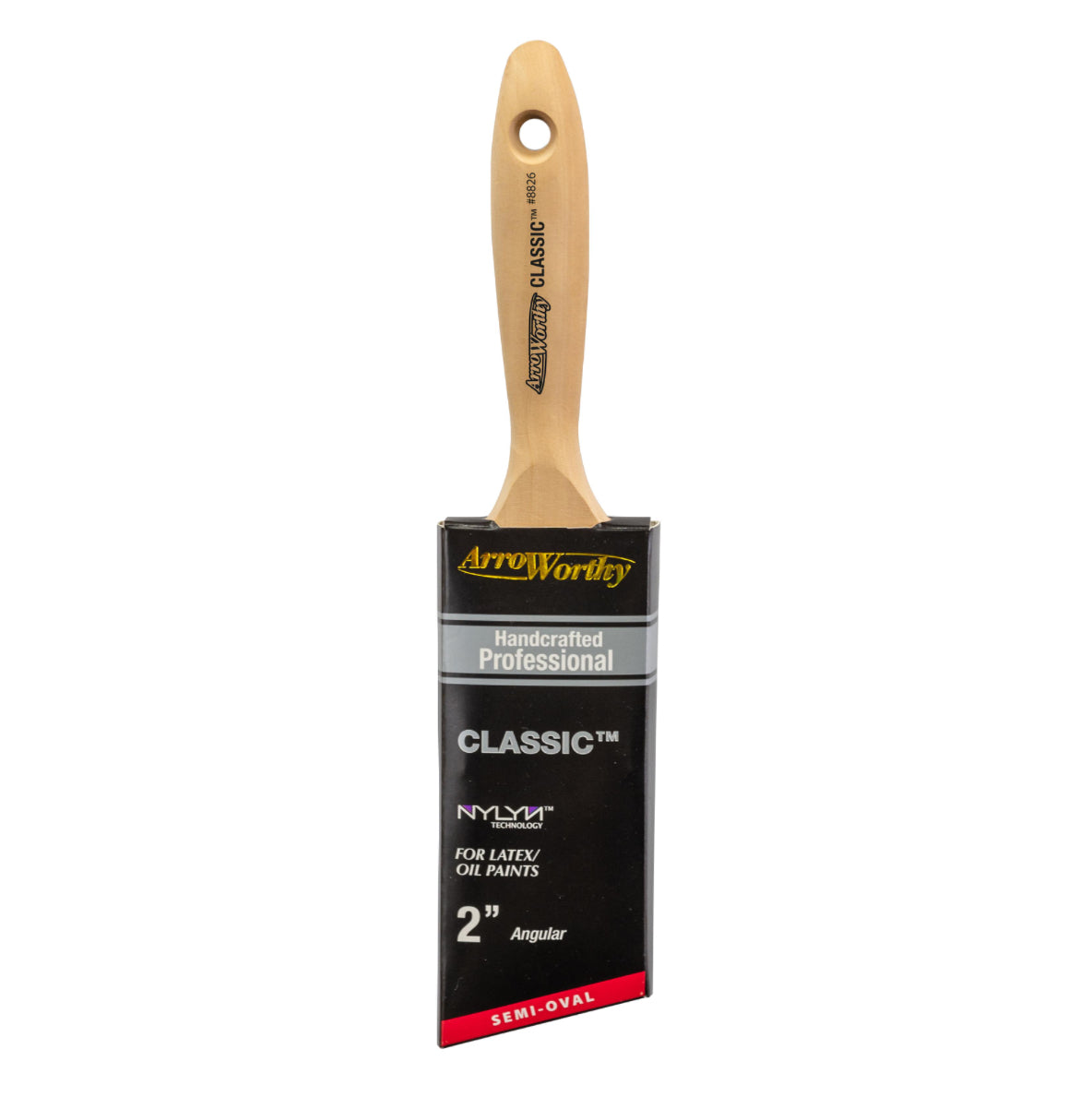 Arroworthy Classic Semi Oval Angled Beaver Tail Brush