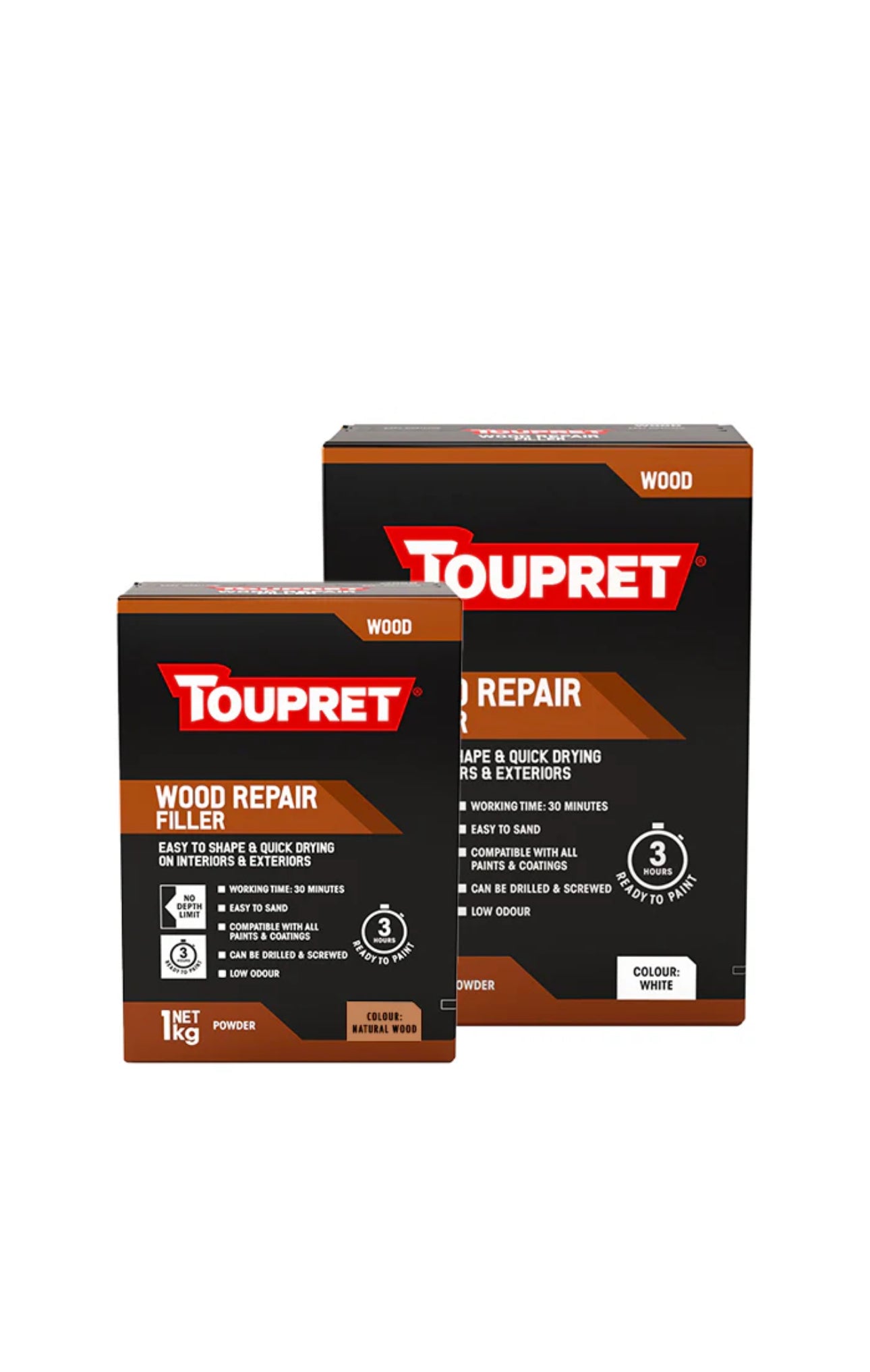 Toupret Quick Dry Wood Repair Filler - Powder