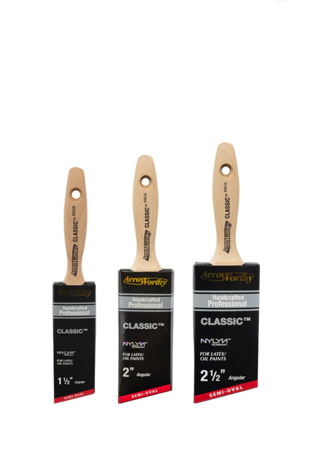 Arroworthy Classic Semi Oval Angled Beaver Tail Brush
