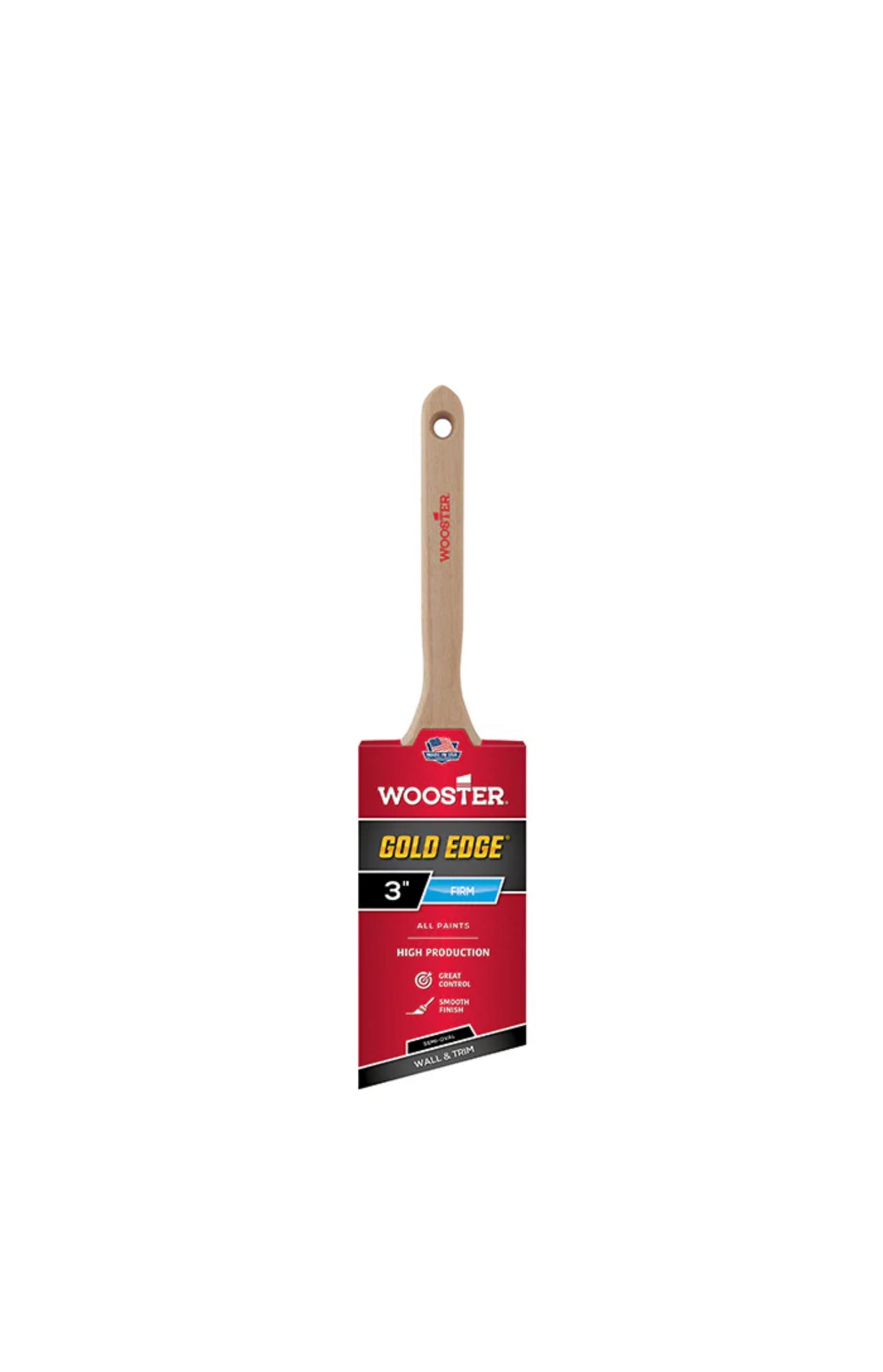 Wooster Gold Edge Semi- Oval Angle Sash Paint Brush
