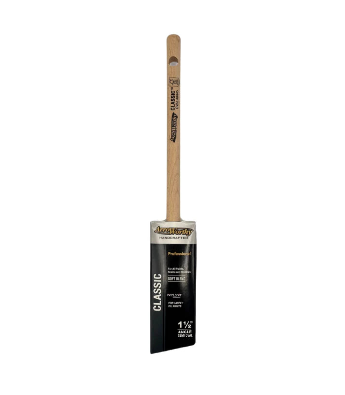 Arroworthy Classic Semi Oval Angled Pencil Handle Paint Brush