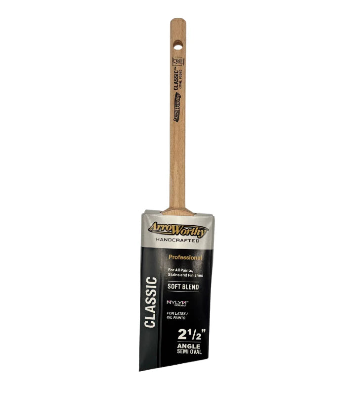 Arroworthy Classic Semi Oval Angled Pencil Handle Paint Brush
