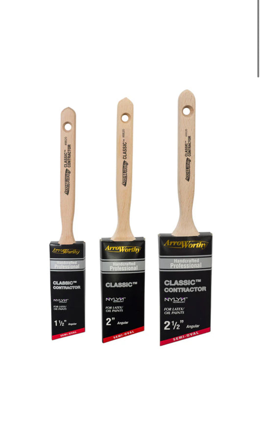 Arroworthy Classic Long Handle Semi Oval Angled Brush