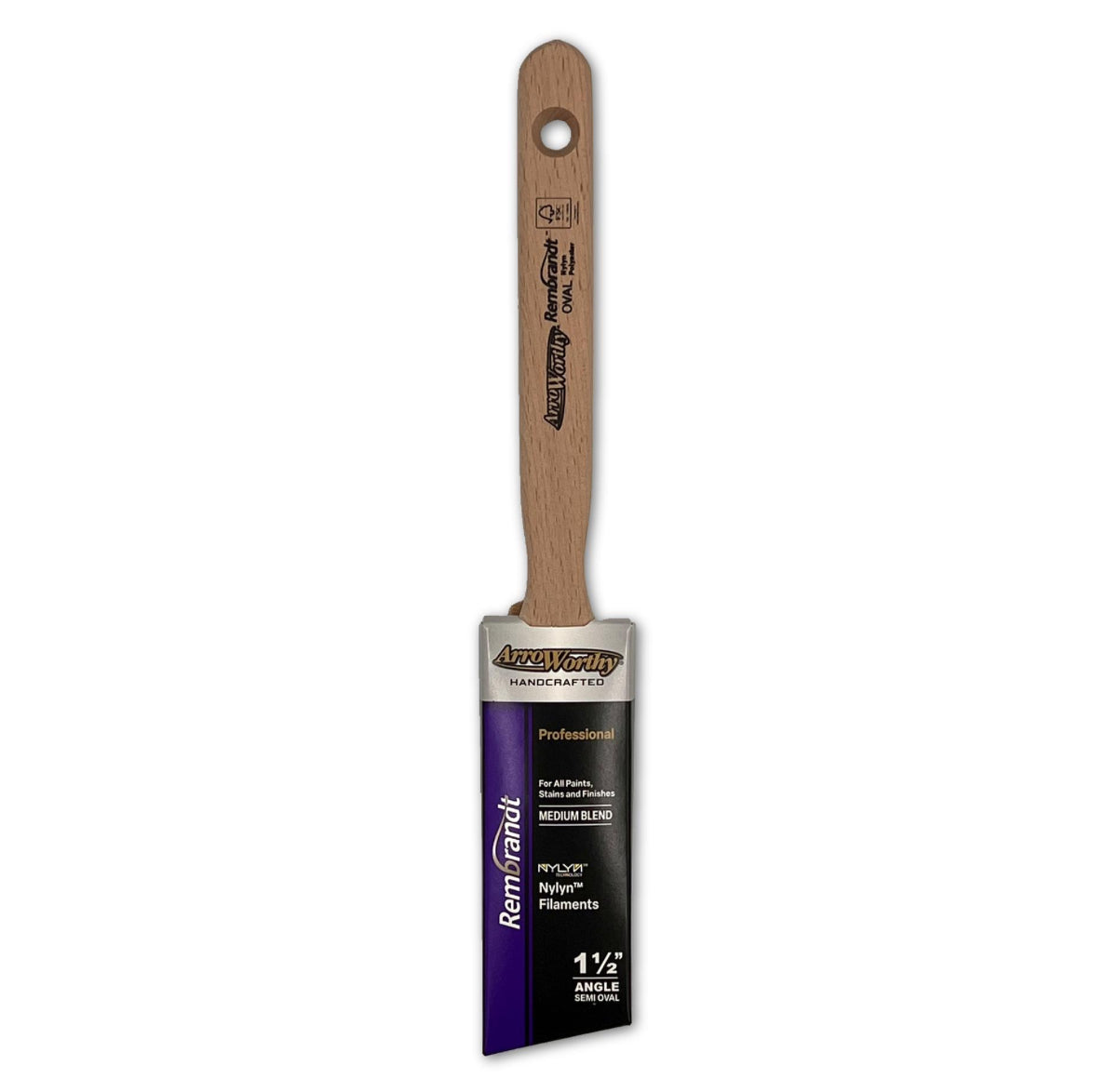 Arroworthy Rembrandt Semi Oval Angular Sash Brush
