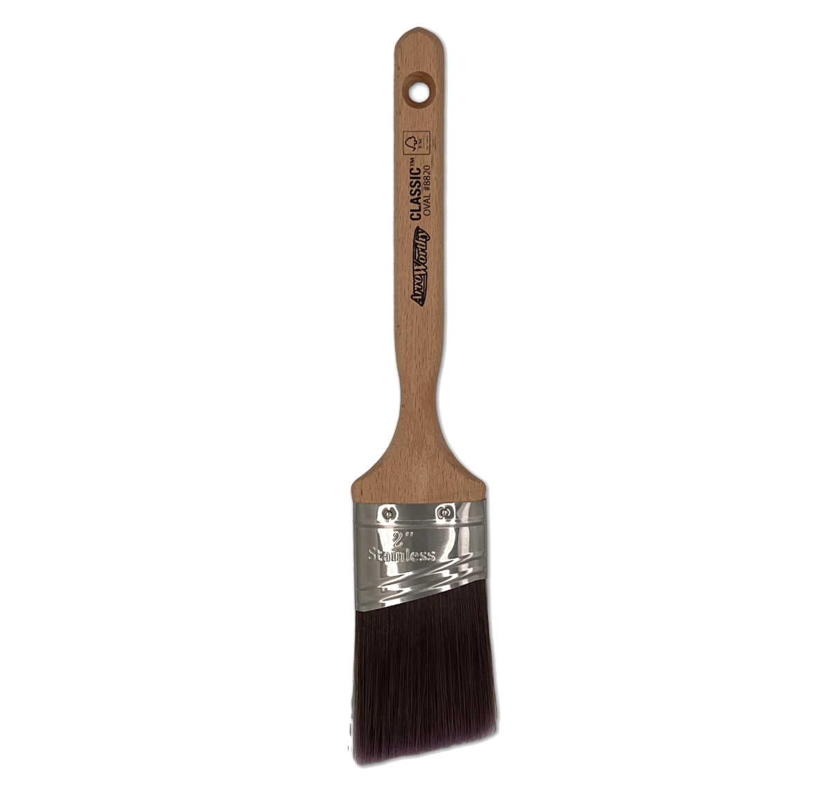 Arroworthy Classic Long Handle Semi Oval Angled Brush