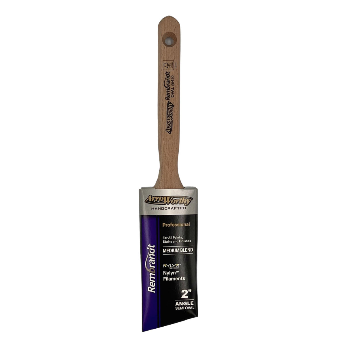 Arroworthy Rembrandt Semi Oval Angular Sash Brush