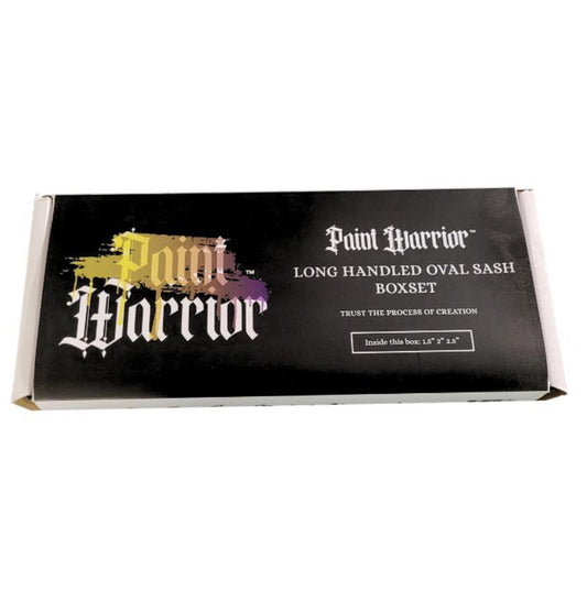 Paint Warrior Semi Oval Angled Cut Brush Set