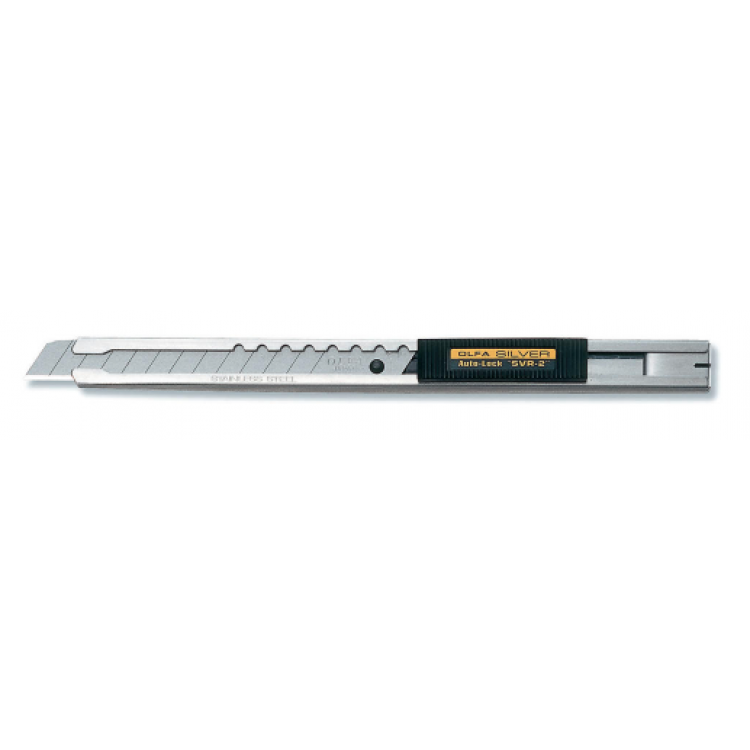 Olfa SVR2 Ultra Slim Stainless Steel Cutter With Auto Lock 9mm