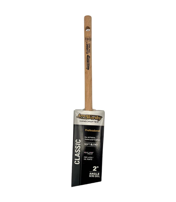 Arroworthy Classic Semi Oval Angled Pencil Handle Paint Brush